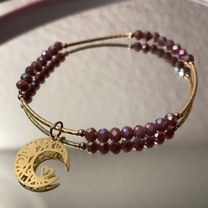 Moon Crystal Beaded Bracelet